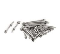 TA-VIGOR 25Pcs M3x40mm Screw Assortment Kit, 304 Stainless Steel Phillips Pan Head Bolt Screw Nut Washer for Professionals, Amateurs, Landlords, Repairmen, Wood Furniture Appliances and DIY