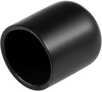 TA-VIGOR 25Pcs Rubber End Caps, 15mm ID Round Flexible Screw End Caps Thread Protectors, Black Vinyl Bolt Covers Rubber Covers for Screws, Tubes, Cables, Wires, etc
