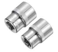 TA-VIGOR 2Pcs 1/2-Inch Drive 21mm 22mm 6-Point Shallow Socket Cr-V Drive Socket Metric Socket for DIY Hand-Making Repair Automotive for Auto Repairing and Household