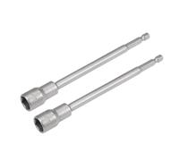TA-VIGOR 2Pcs 10mm Magnetic Nut Setter Driver Drill Bit Set, 1/4 inch Hex Shank Quick Change, 150mm Length Metric Nut Driver Set for Woodworking, Machine Maintenance, Auto Repairing, Furnitures