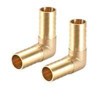 TA-VIGOR 2Pcs 19mm Barb Brass 90 Degree Elbow Pipe Connector Coupler Tubing Hose Fitting for Air Water Oil