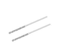 TA-VIGOR 2Pcs 1mm Diamond Twist Drill Bit Set, Rotary Tools Heavy Duty Micro Diamond Drill Bit for Glass, Wood, Jade, Stone, Tile