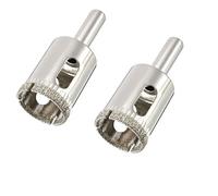 TA-VIGOR 2Pcs 24mm Diamond Drill Bit Hole Saw, Hollow Core Drill Bit Hole Saw, Diamond Coated Carving Drilling Bits for Glass Ceramics Porcelain Tile Stone Granite Marble