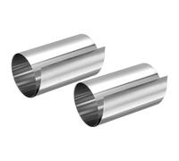 TA-VIGOR 2Pcs 304 Stainless Steel Foil Roll, 1000mm x 100mm x 0.05mm Metal Strip Sheet Fine Plate Sheet Foil for Crafts, Electronic Equipment