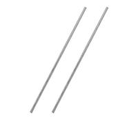 TA-VIGOR 2Pcs 3mm x 250mm Stainless Steel Round Rods, Metal Solid Round Shaft Rods Lathe Bar Stock for DIY Crafts Car Helicopter Airplane Model
