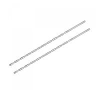 TA-VIGOR 2Pcs 4.2mm Extra Long Twist Drill Bits, 200mm Length High-Speed Steel HSS Straight Shank Spiral Drill Bits for Wood Metal Aluminum Plastic
