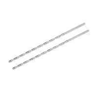 TA-VIGOR 2Pcs 5.5mm Extra Long Twist Drill Bits, 250mm Length High-Speed Steel HSS Straight Shank Spiral Drill Bits for Wood Metal Aluminum Plastic