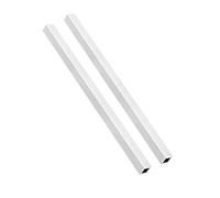 TA-VIGOR 2Pcs 6063 Aluminum Square Tube, 15mm x 15mm x 1.5mm Wall Thickness 300mm Length Seamless Straight Pipe Rectangular Tubing for Industrial Housing Construction