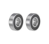 TA-VIGOR 2Pcs 6203-16-2RS Deep Groove Ball Bearings, Z2 16mm x 40mm x 12mm Double Sealed Industrial Bearings, Chrome Steel Skateboard Bearings for Motor Electrical Instrument Equipment