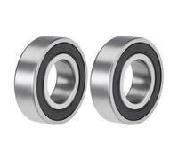TA-VIGOR 2Pcs 6205-2RS Deep Groove Ball Bearings, Z2 25mm x 52mm x 15mm Double Sealed Industrial Bearings, Chrome Steel Skateboard Bearings for Motor Electrical Instrument Equipment