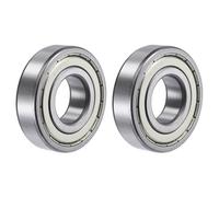 TA-VIGOR 2Pcs 6205ZZ Deep Groove Ball Bearings, Z1 25mm x 52mm x 15mm Double Sealed Industrial Bearings, Chrome Steel Skateboard Bearings for Motor Electrical Instrument Equipment