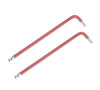 TA-VIGOR 2Pcs 6mm Ball End Hex Key Wrenches, Long Arm L-Shaped Allen Wrenches for Furniture Assembly, Bike Repair, and DIY Projects