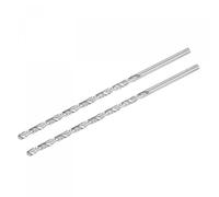 TA-VIGOR 2Pcs 6mm Extra Long Twist Drill Bits 250mm HSS Straight Shank | High Speed Steel Spiral Drill Bits for Wood, Metal, Aluminium and Plastic