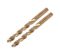 TA-VIGOR 2Pcs 6mm Straight Shank Twist Drill Bit, High Speed Steel M35 Cobalt Twist Drill Bit with 6mm Shank for Drilling Tool Stainless Steel Metal Plastic Wood