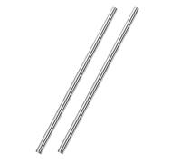 TA-VIGOR 2Pcs 6mm x 300mm Stainless Steel Round Rods, Metal Solid Round Shaft Rods Lathe Bar Stock for DIY Crafts Car Helicopter Airplane Model