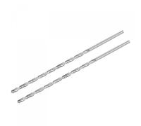 TA-VIGOR 2Pcs 7.5mm Extra Long Twist Drill Bits, 300mm Length High-Speed Steel HSS Straight Shank Spiral Drill Bits for Wood Metal Aluminum Plastic