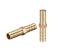 TA-VIGOR 2Pcs 8mm Brass Barb Hose Fitting Straight Connector Coupler, Straight Barb Hose Fitting Joiner for Air Gas Water Fuel