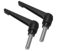 TA-VIGOR 2Pcs Adjustable Clamping Lever Handles, M10 x 30mm Locking Quick Release Push Button Ratchet Screw Knobs, 304 Stainless Steel Male Thread Stud Bolts Handle for Machinery & Equipment