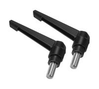 TA-VIGOR 2Pcs Adjustable Clamping Lever Handles, M12 x 25mm Locking Quick Release Push Button Ratchet Screw Knobs, 304 Stainless Steel Male Thread Stud Bolts Handle for Machinery & Equipment