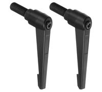 TA-VIGOR 2Pcs Adjustable Clamping Lever Handles, M16 x 40mm Locking Quick Release Push Button Ratchet Screw Knobs, Aluminum Alloy Male Thread Stud Bolts Handle for Machinery & Equipment