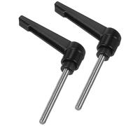 TA-VIGOR 2Pcs Adjustable Clamping Lever Handles, M5 x 50mm Locking Quick Release Push Button Ratchet Screw Knobs, 304 Stainless Steel Male Thread Stud Bolts Handle for Machinery & Equipment