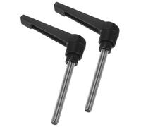 TA-VIGOR 2Pcs Adjustable Clamping Lever Handles, M6 x 60mm Locking Quick Release Push Button Ratchet Screw Knobs, 304 Stainless Steel Male Thread Stud Bolts Handle for Machinery & Equipment