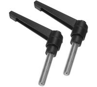 TA-VIGOR 2Pcs Adjustable Clamping Lever Handles, M8 x 40mm Locking Quick Release Push Button Ratchet Screw Knobs, 304 Stainless Steel Male Thread Stud Bolts Handle for Machinery & Equipment