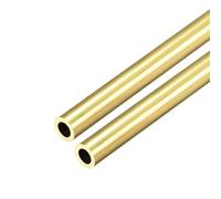 TA-VIGOR 2Pcs Brass Round Tube, 8mm OD 1.5mm Wall Thickness 300mm Length High Strength Seamless Straight Pipe Tubing for DIY Crafts Gardening Hobby Model