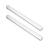 TA-VIGOR 2Pcs Clear Acrylic Square Rods 15mm x 15mm x 250mm Solid PMMA Plastic Bar Sticks for DIY Crafts Model Making Sculpture