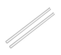 TA-VIGOR 2Pcs Clear Acrylic Square Rods 8mm x 8mm x 250mm Solid PMMA Plastic Bar Sticks for DIY Crafts Model Making Sculpture