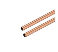 TA-VIGOR 2Pcs Copper Round Tube, 4mm OD 0.2mm Wall Thickness 300mm Long Straight Pipe Tubing for Hobbies, Crafts, Building Models, Building Decorations, Frames, Industrial, Gardening Products
