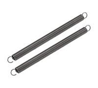 TA-VIGOR 2Pcs Extension Compressed Spring,1.2mm Wire Diameter, 10mm Outer Dia, 150mm Free Length Steel Dual Hook Tension Spring for DIY Repair, Mechanical Equipment, Industrial Use