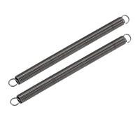 TA-VIGOR 2Pcs Extension Compressed Spring,1.2mm Wire Diameter, 10mm Outer Dia, 160mm Free Length Steel Dual Hook Tension Spring for DIY Repair, Mechanical Equipment, Industrial Use