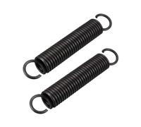 TA-VIGOR 2Pcs Extension Compressed Spring, 2.5mm Wire Diameter, 18mm Outer Dia, 110mm Free LengthSteel Dual Hook Tension Spring for DIY Repair, Mechanical Equipment, Industrial Use
