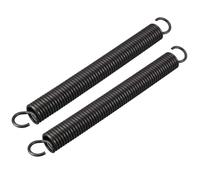 TA-VIGOR 2Pcs Extension Compressed Spring, 2.5mm Wire Diameter, 18mm Outer Dia, 180mm Free LengthSteel Dual Hook Tension Spring for DIY Repair, Mechanical Equipment, Industrial Use