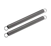 TA-VIGOR 2Pcs Extension Compressed Spring,2mm Wire Diameter, 16mm Outer Dia, 200mm Free Length Steel Dual Hook Tension Spring for DIY Repair, Mechanical Equipment, Industrial Use