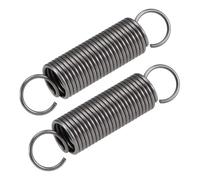 TA-VIGOR 2Pcs Extension Compressed Spring,2mm Wire Diameter, 20mm Outer Dia, 90mm Free Length Steel Dual Hook Tension Spring for DIY Repair, Mechanical Equipment, Industrial Use