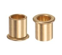 TA-VIGOR 2Pcs Flange Bearing Sleeve 12mm Bore 16mm OD 20mm Length 2mm Flange Thickness Bronze, Self Lubricating Flange Sleeve Bearings & Bearing Sleeve Bushings for Industrial Machinery