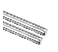 TA-VIGOR 2Pcs M16 x 150mm Fully Threaded Rod, 304 Stainless Steel Studding Rod Bar, Right Hand Threads Rods for Anchor Bolts, Clamps, Hangers and U-Bolts