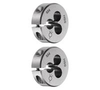 TA-VIGOR 2pcs M4 x 0.7 Metric Adjustable Threading Die, High Speed Steel Right Hand Round Die for Processing, Correcting or Cleaning External Threads (Metal, Plastic)