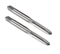 TA-VIGOR 2Pcs M6 x 1.0mm Metric Machine Tap, 3 Straight Flutes Screw Thread Tapping H2 High Speed Steel Threading Machinist Repair DIY Tool