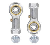 TA-VIGOR 2Pcs PHS6 M6 Female Rod End Bearings, Spherical Rod End Ball Joint, Right Hand Thread M6 x 1.0 Heim Joints, Self-Lubricating with Jam Nuts for Mechanical Linkage and Bearing Mounts