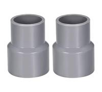 TA-VIGOR 2Pcs PVC DWV Reducing Coupling, 32mm x 40mm Socket Pipe Fitting Adapter for Duct Reducer and Water Supply Plumbing Systems, Gray