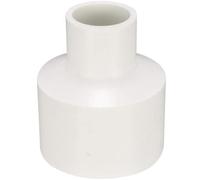 TA-VIGOR 2Pcs PVC DWV Reducing Coupling, 40mm x 20mm Socket Pipe Fitting Adapter for Duct Reducer and Water Supply Plumbing Systems, White