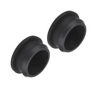 TA-VIGOR 2Pcs Silicone Snap in Locking Hole Plugs, 30mm Diameter Hole Stoppers, Rubber Panel Seal Cover Flush Type Panel Round for Kitchen Rubber Bulkheads Waterproof Sealing Plugs, Black