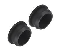 TA-VIGOR 2Pcs Silicone Snap in Locking Hole Plugs, 34.6mm Diameter Hole Stoppers, Rubber Panel Seal Cover Flush Type Panel Round for Kitchen Rubber Bulkheads Waterproof Sealing Plugs, Black