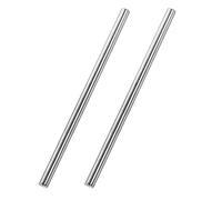 TA-VIGOR 2Pcs Stainless Steel Round Rods, 8mm x 300mm Metal Solid Round Shaft Rods Lathe Bar Stock for DIY Crafts Car Helicopter Airplane Model