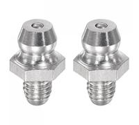 TA-VIGOR 2Pcs Straight Grease Nipples Fitting, M5 x 0.8mm Metric Thread 304 Stainless Steel Hydraulic Grease Fitting Accessories for Automotive, Agricultural & Industrial Machinery