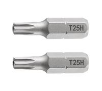 TA-VIGOR 2Pcs T25H Torx Screwdriver Bit, 1/4" Hex Shank 25mm/1" Length Magnetic Star 6 Point Head, Anti Slip Drill Screwdriver Bits for Electric Screwdriver, Driver Bit Set for Repair