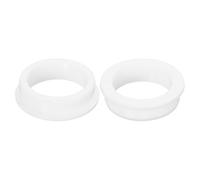 TA-VIGOR 2Pcs White Silicone Rubber Grommet 2-1/4"(57mm) Drill Hole, 1-7/8"(47mm) ID Top Hat Hole Plug Cable Wire Cover for Desk, Office and Automotive Wiring